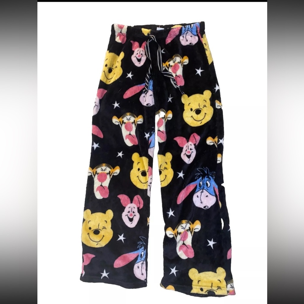 Winnie the Pooh Pajama PJ Pants Medium Disney sleepwear super soft warm fleece
